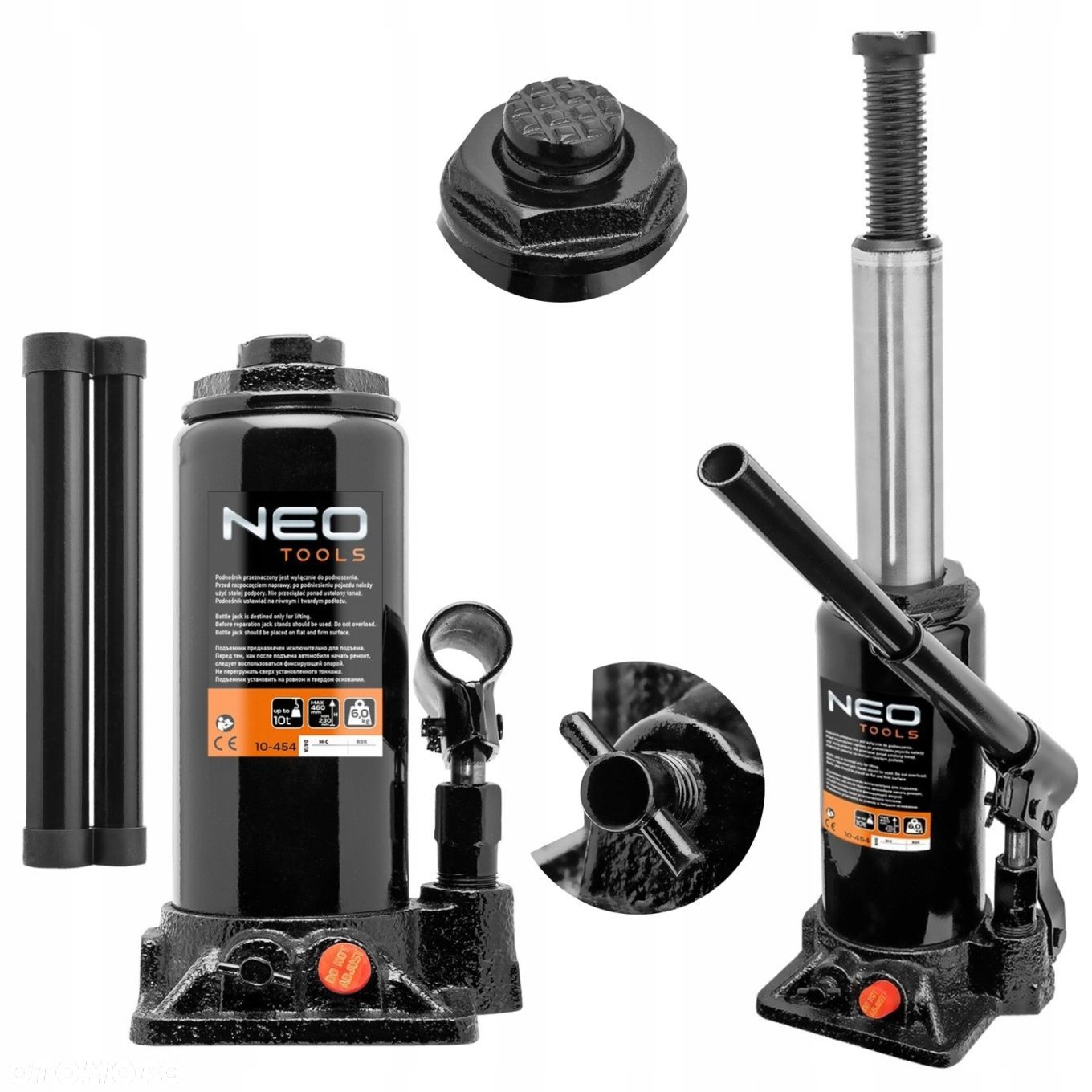 NEO PODNOŚNIK HYDRAULICZNY SŁUPKOWY LEWAREK Z SOLIDNEJ STALI 10T 10-454 - 1