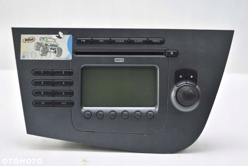 RADIO RADIOODTWARZACZ CD MP3 1P1035186B SEAT LEON 2 II 05-09 - 1