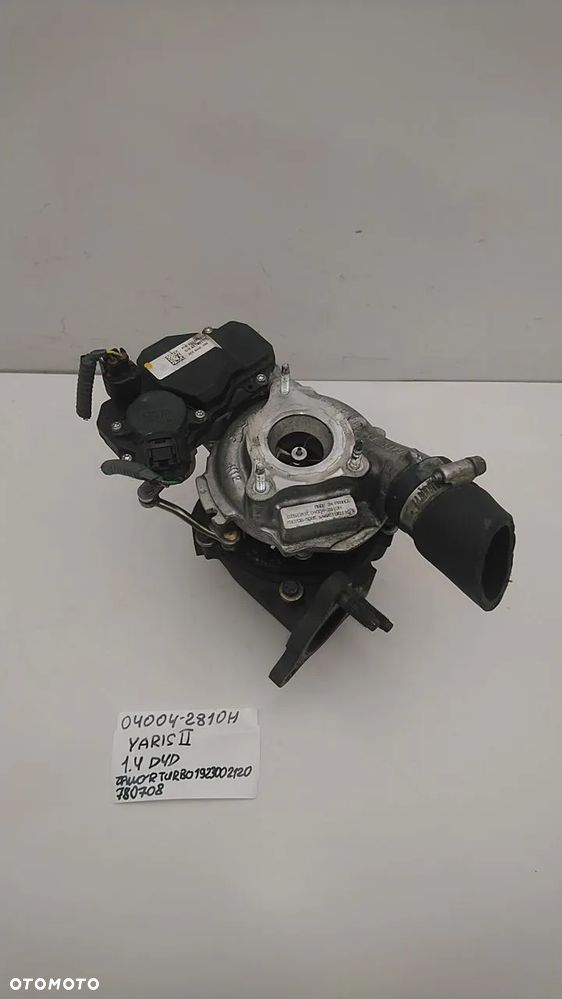 TURBINA 1.4 D4D 90KM YARIS II 04004-2810H 780708 1923002120 - 1