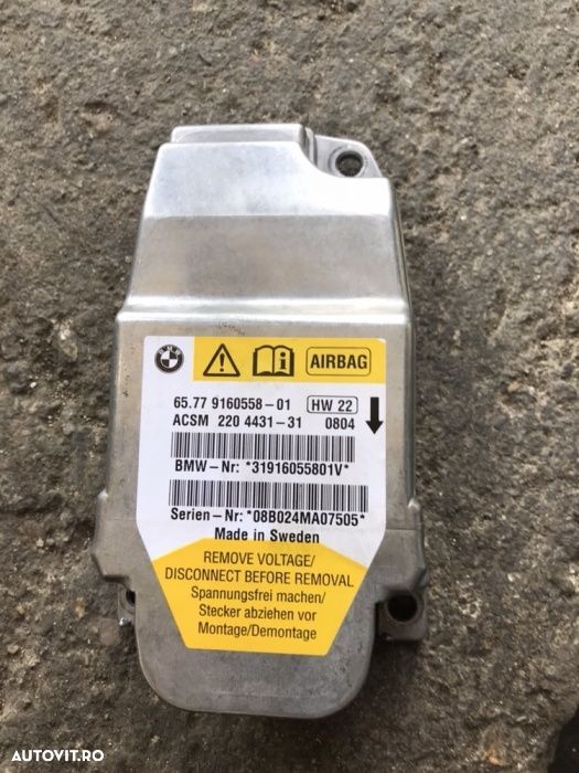 Calculator air bag bmw seria5 e60 - 1