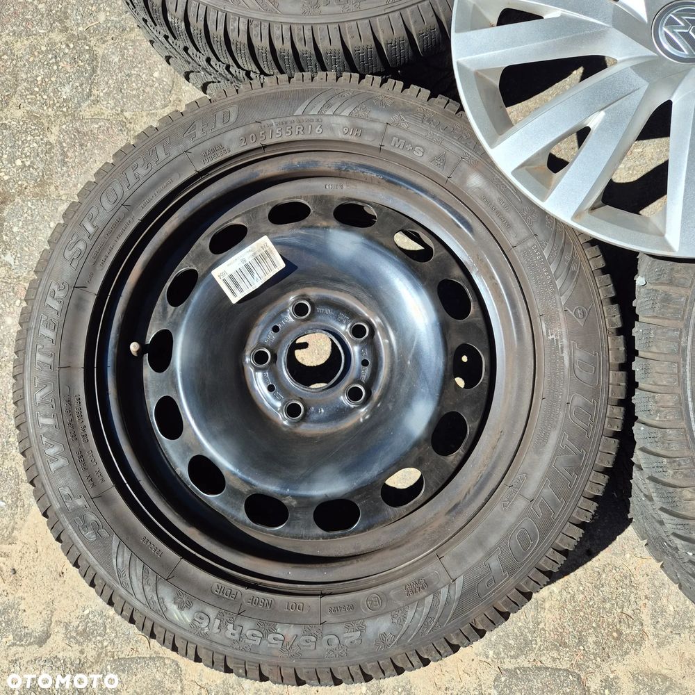 ZIMA KOŁA 205/55 R16 VW GOLF CADDY PASSAT AUDI A3 A4 OCTAVIA LEON TOURAN - 5