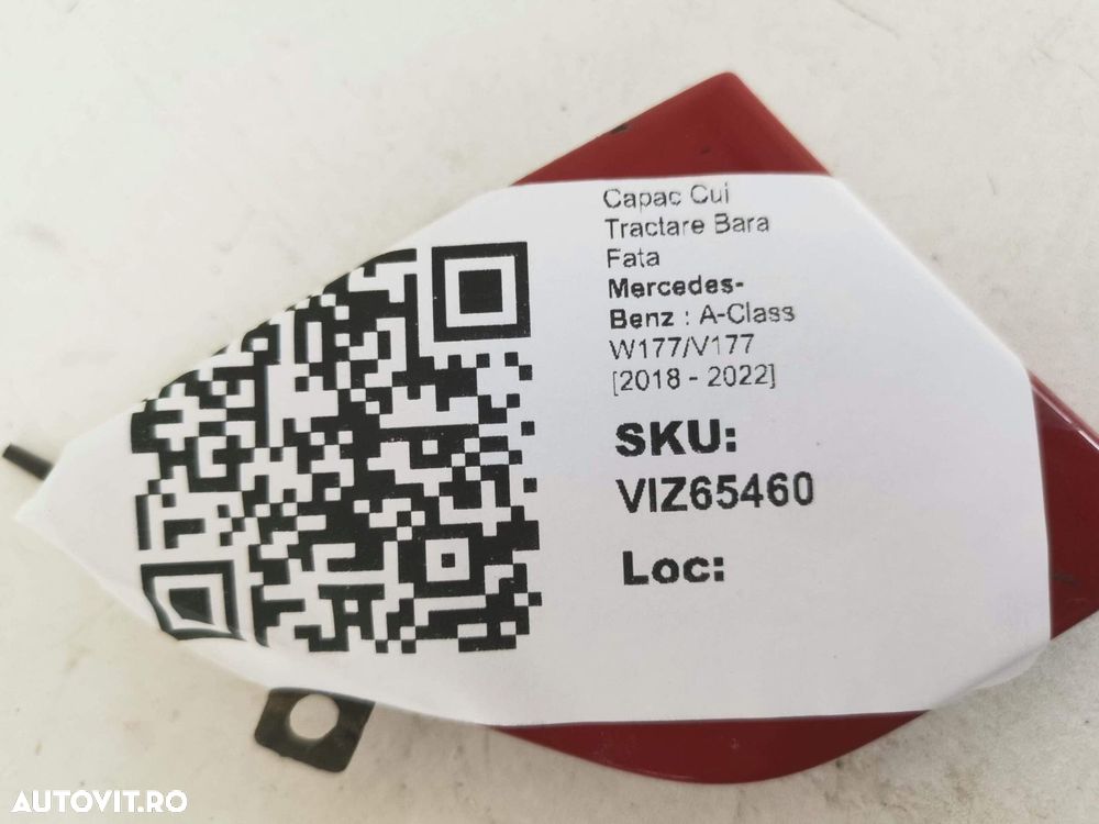 Capac Cui Tractare Bara Fata Mercedes-Benz  A-Class W177/V177 2018 201 - 4