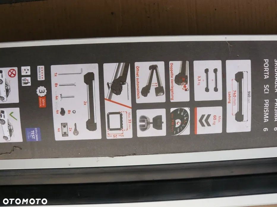 Uchwyt na 6 Par nart lub deski LANCO Prisma 6 li-6940 - 6