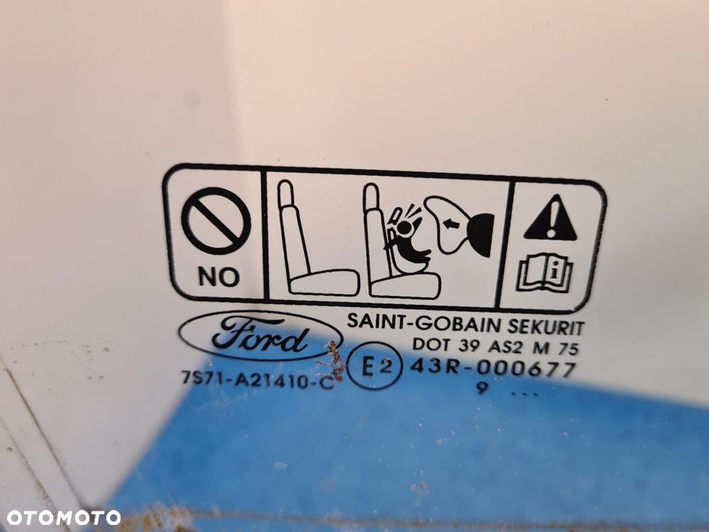 FORD MONDEO MK4 SZYBA DRZWI PRZÓD PRAWA - 2