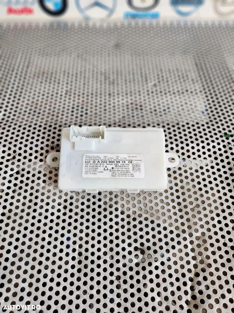 Modul Keyless Mercedes C Class E Class W205 W213 W238 W222 GLC W253 X253 Cod A2229009915 Dezmembrez Mercedes GLC X253 W253 Volan Stanga Motor 654.920 - Dezmembrari Arad - 2
