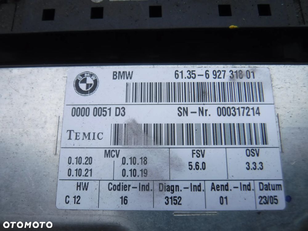 Bmw E60 E61 modul sterownik fotela 6927318 - 2