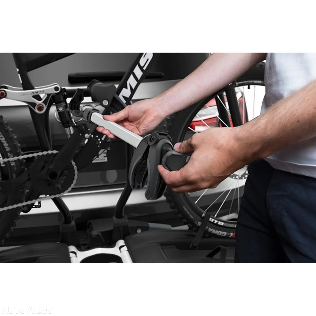 Suport 2 biciclete Thule EasyFold XT 2 cu prindere pe carligul de remorcare,Nou_pret importator, Emitem Factura & Garantie - 5