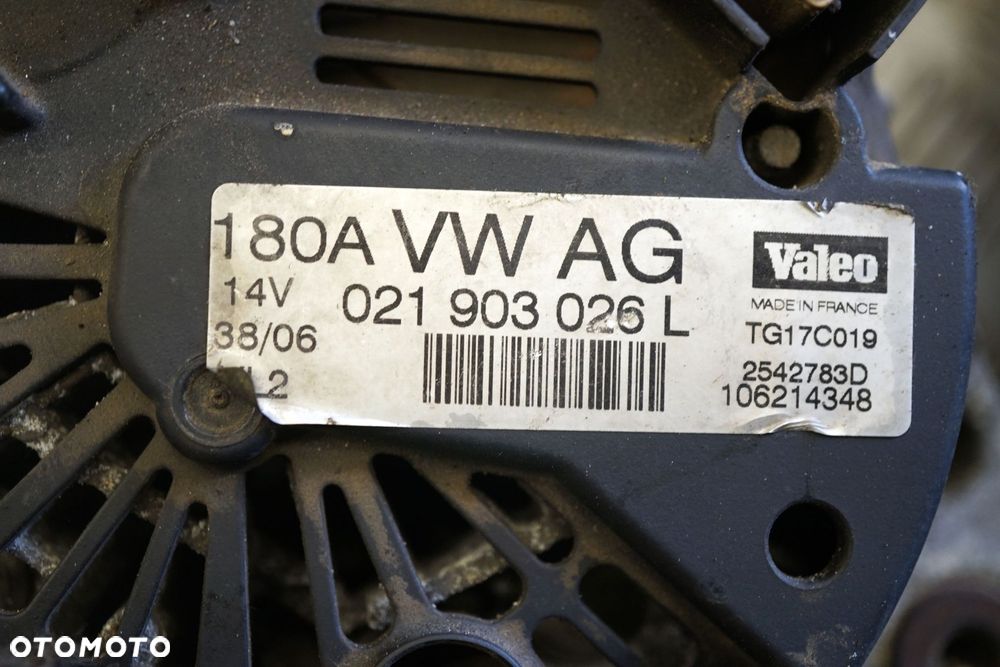 ALTERNATOR PASSAT B6 2.0 TDI 021903026L 180A VOLKSWAGEN 2005-2010 - 11