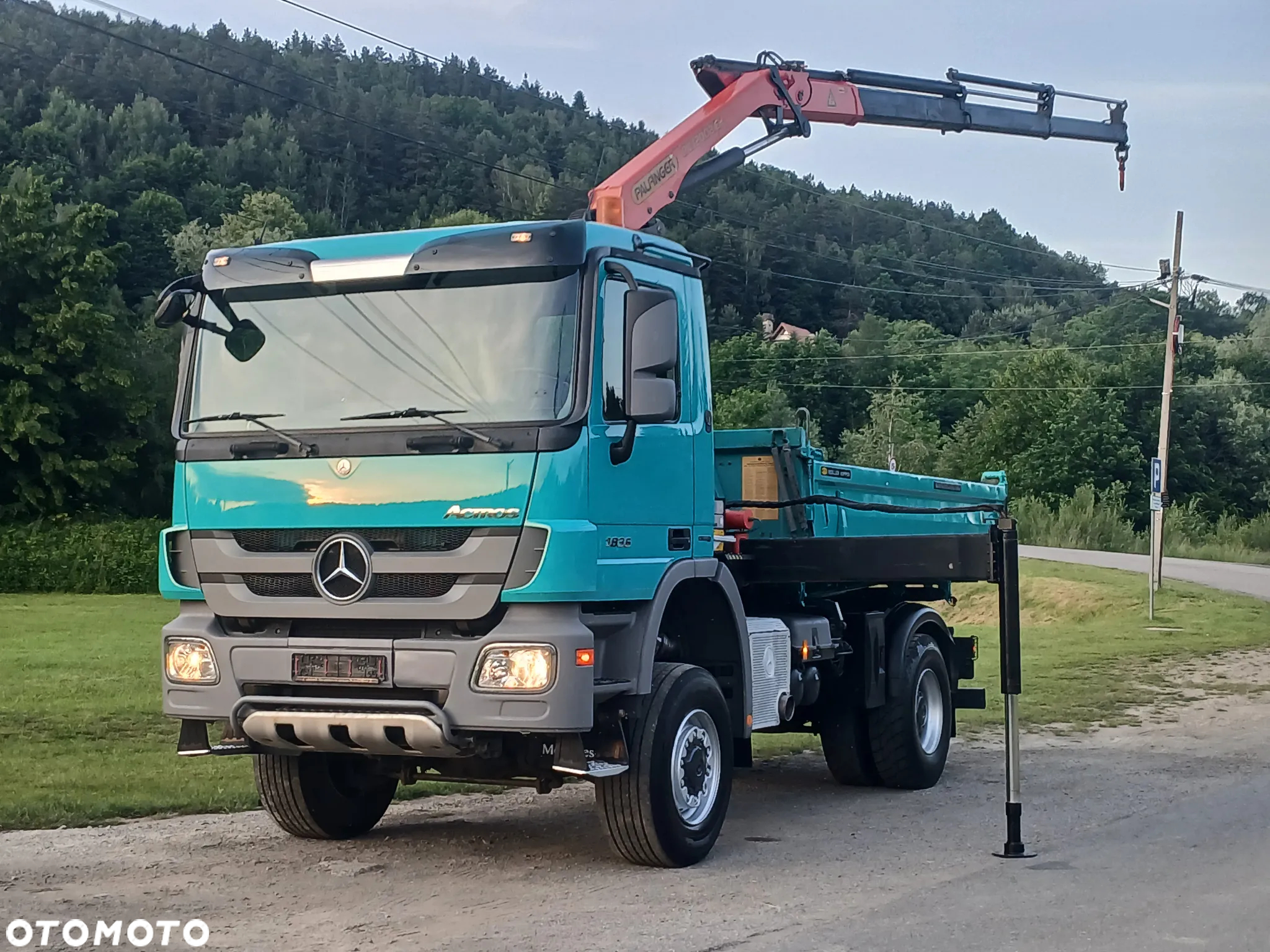 Mercedes-Benz ACTROS 360 KM LIFT 4x4 Duży HDS Palfinger RADIO Meiller PERFEKCYJNY ! - 2