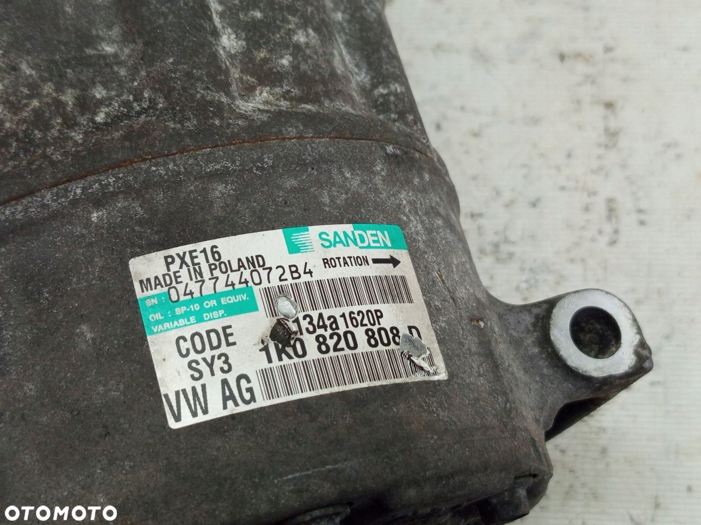 SPRĘŻARKA KOMPRESOR KLIMATYZACJI AUDI A3 8P GOLF VI EOS 1.6 TDI 1K0820808D - 6