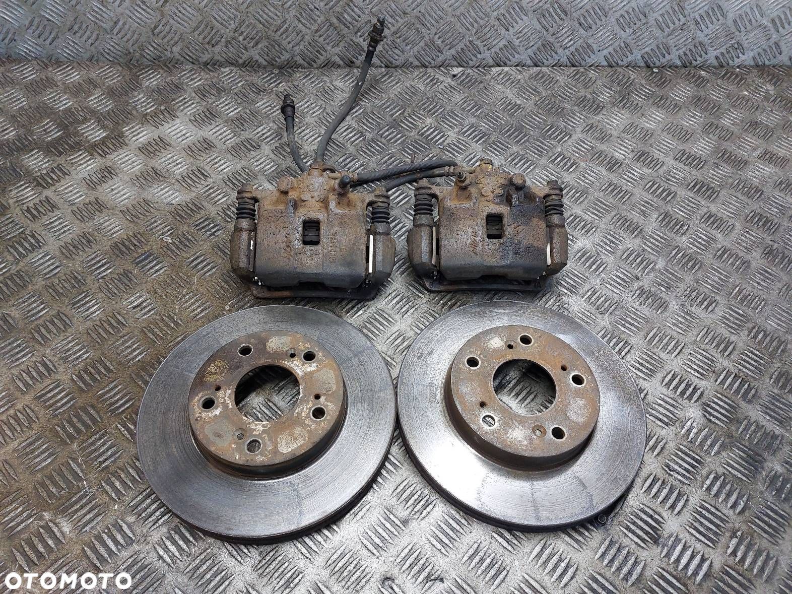 TARCZE HAMULCOWE PRZÓD + KLOCKI ZACISKI HONDA CIVIC VIII SEDAN 1.3 IMA - 1