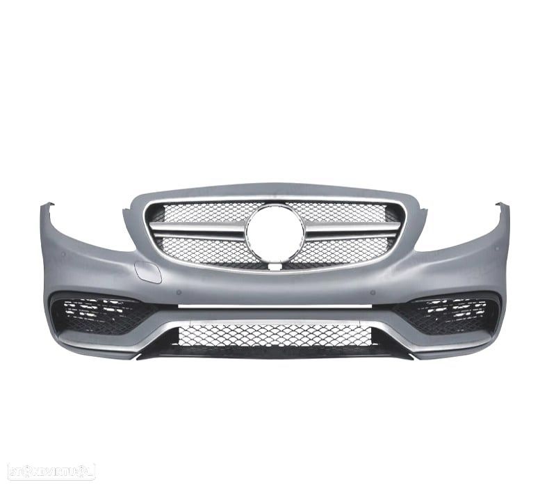 PÁRA-CHOQUES FRONTAL MERCEDES CLASE C W205 14-18 LOOK AMG PDC + GRELHA - 2