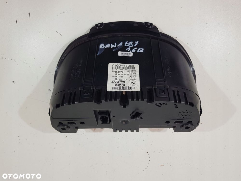bmw e87 1.6i licznik zegary europa 9122587 - 2
