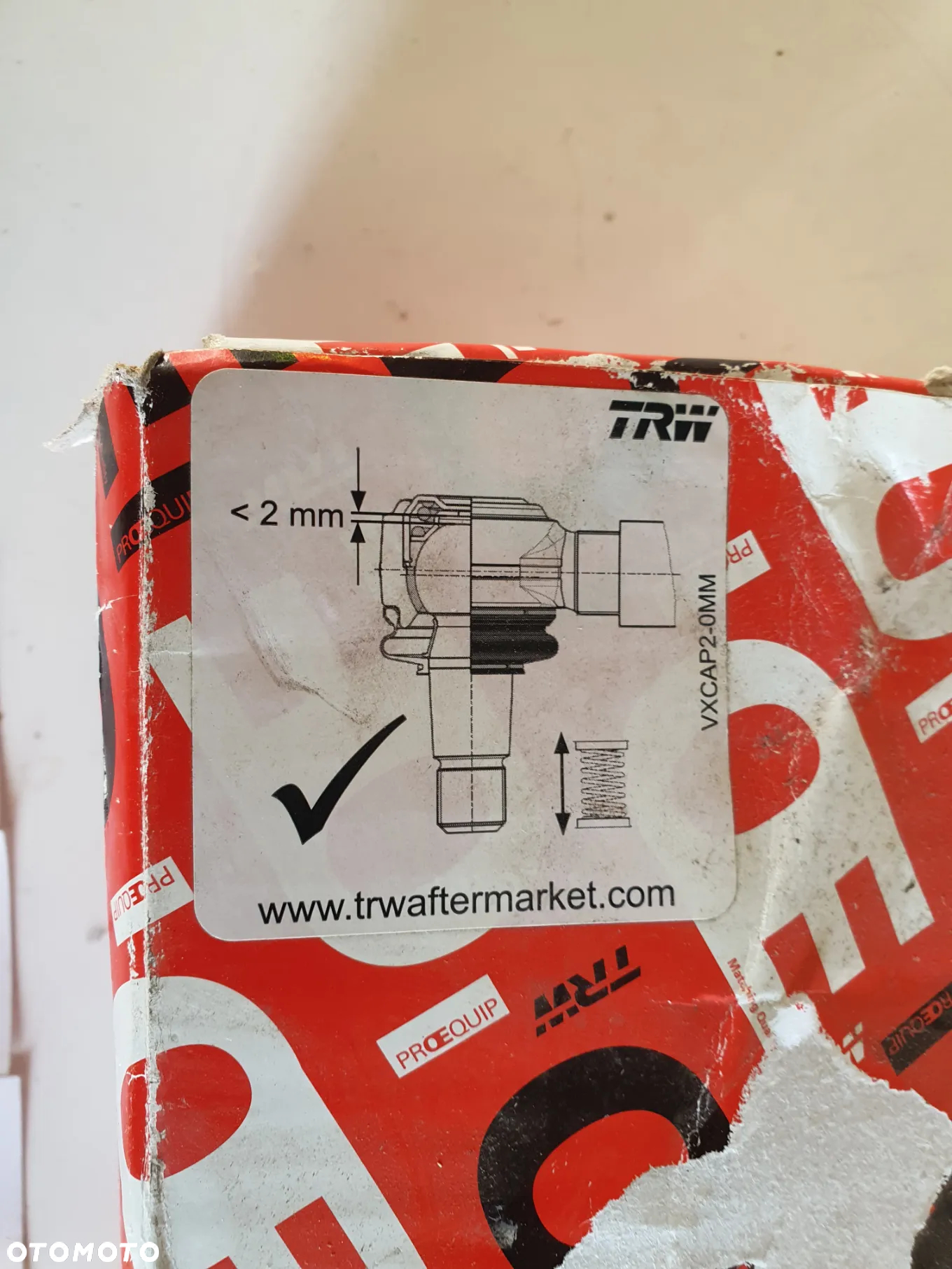 Końcówka drążka kierowniczego Mercedes DAF MAN Iveco Renault TRW JTE4001 JTE4072 - 4