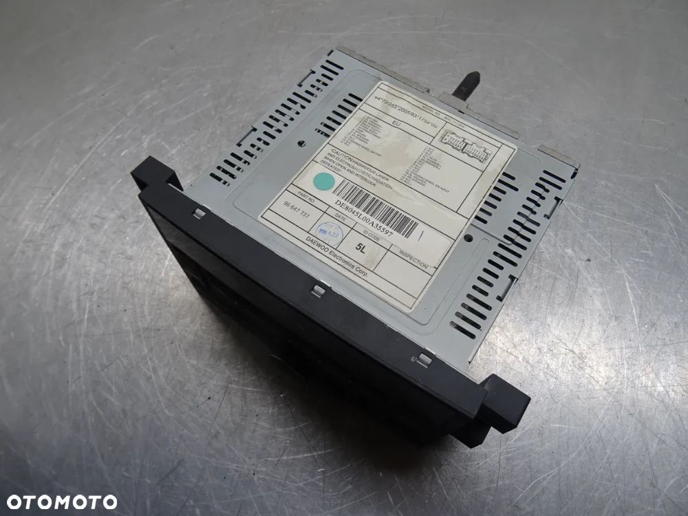 CHEVROLET AVEO II T250 07-12 RADIO RADIOODTWARZACZ 96647737 - 2