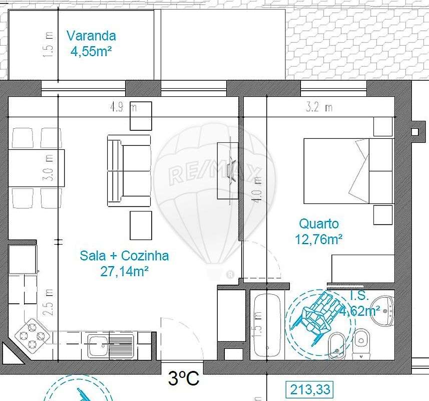 Apartamento T1 para venda - Grande imagem: 2/36