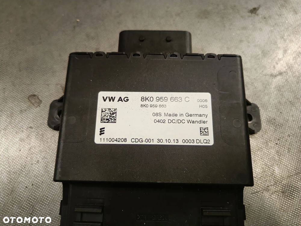 Stabilizator napięcia Skoda Superb Octavia VW Golf Passat Seat Audi A3 moduł 8K0959663C - 3