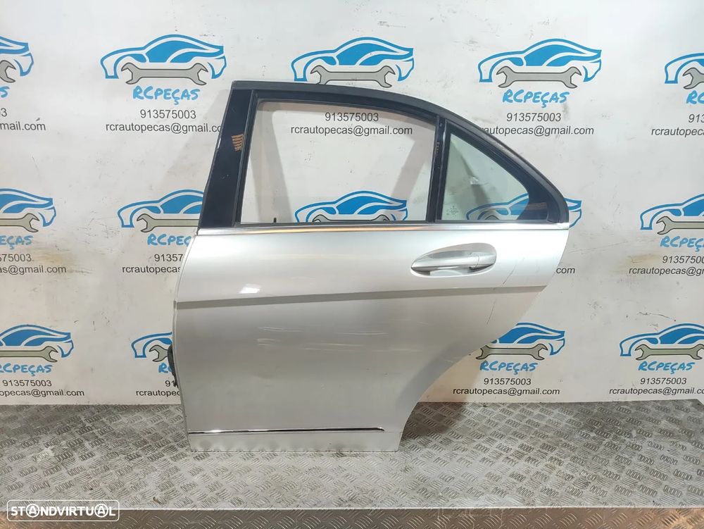 Porta Traseira Esquerda Mercedes Benz Class C W204 Fecho Elevador Motor Puxador Vidro - 1