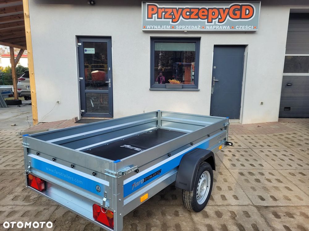 Faro Przyczepa TRACTUS 263x125 resor, uchylna, burty, MOCNA 750kg, DUŻY WYBÓR - 7