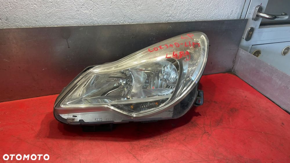 REFLEKTOR LAMPA LEWY OPEL CORSA D LIFT ORYGINAŁ EUROPA - 6
