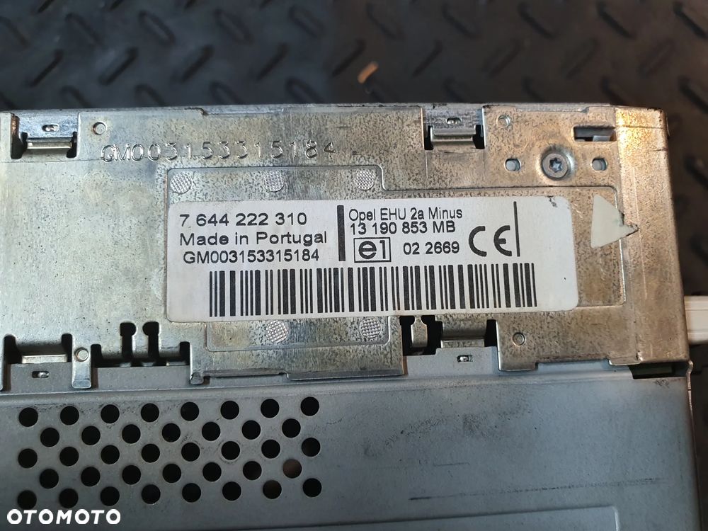 RADIO OPEL CORSA C 00-09 13190853 RADIO SAMOCHODOWE  POSIADAM 2 SZT  DEMONTAŻ - 8