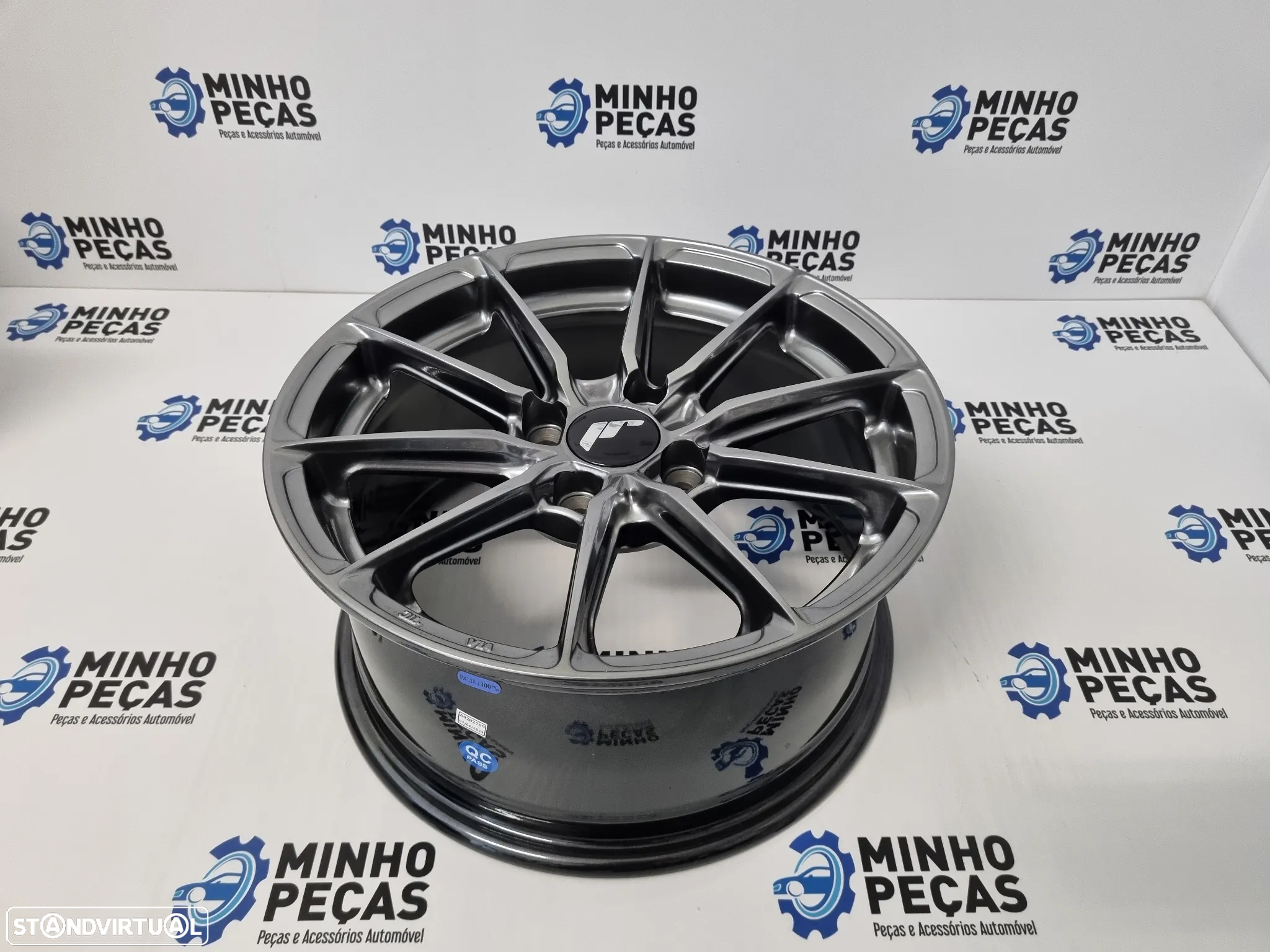 Jantes Japan Racing (JR37) em 15 (4x100) Hyper Black - 7