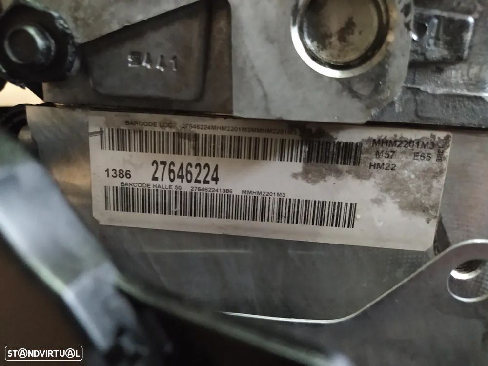 Motor Bmw 730D 231cv E65 M57 306D3 bloco aluminio caixa velocidades 6HP26 - 5