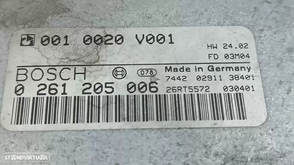 CENTRALINA MOTOR UCE SMART ROADSTER 2006 -0261205006 - 2