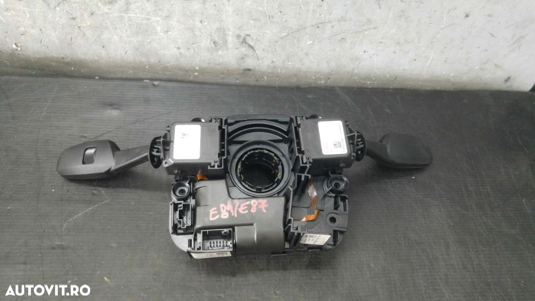 Bloc manete semnalizare stergator cu spirala volan bmw seria 1 e81 e87 698955602 01208196 01108160 - 2
