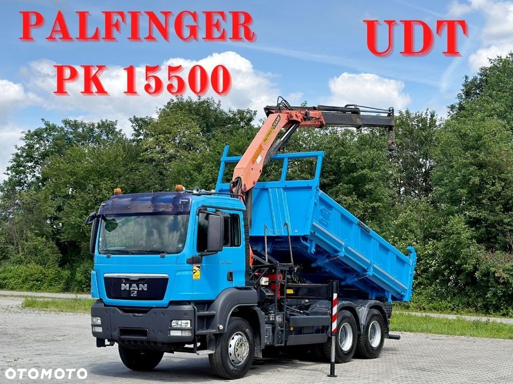 MAN TGS 33.360*Wywrotka 5,00 m + PALFINGER PK 15500 + PILOT + BORDMATIC*6x4 - 1