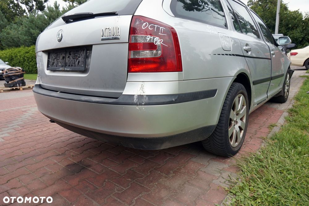 ZDERZAK TYLNY OCTAVIA II 1Z3 KOMBI 9102  SREBRNY SKODA 2004-2008 - 4