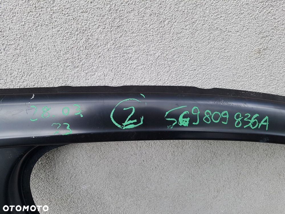 vw golf 7 słupek rama bok dachu 5g9809836a - 6