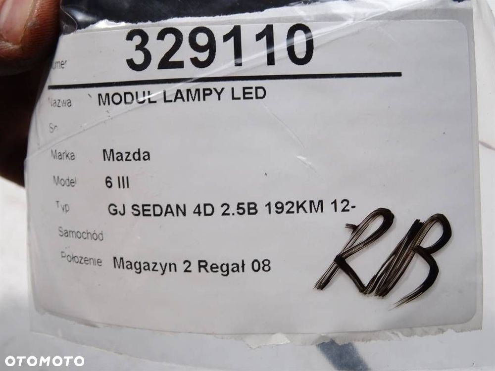 MODUŁ LAMPY LED  MAZDA 6 sedan (GJ, GL) 2012 - 2022 2.5 (GJ5FP) 141 kW [192 KM] benzyna 2013 - 2022 - 5