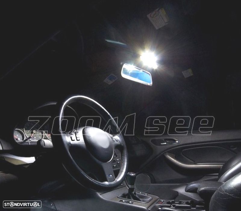 KIT COMPLETO 17 LAMPADAS LED INTERIOR BMW SERIE 3 E46 SEDAN COUPE M3 318I 318TI 323I 323IS 325I 325X - 4