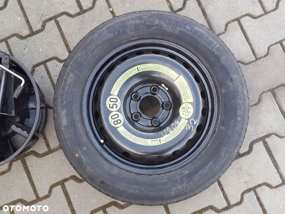 MERCEDES C W204 07-14r KOŁO DOJAZDOWE 16 5X112 LEWAREK - 3