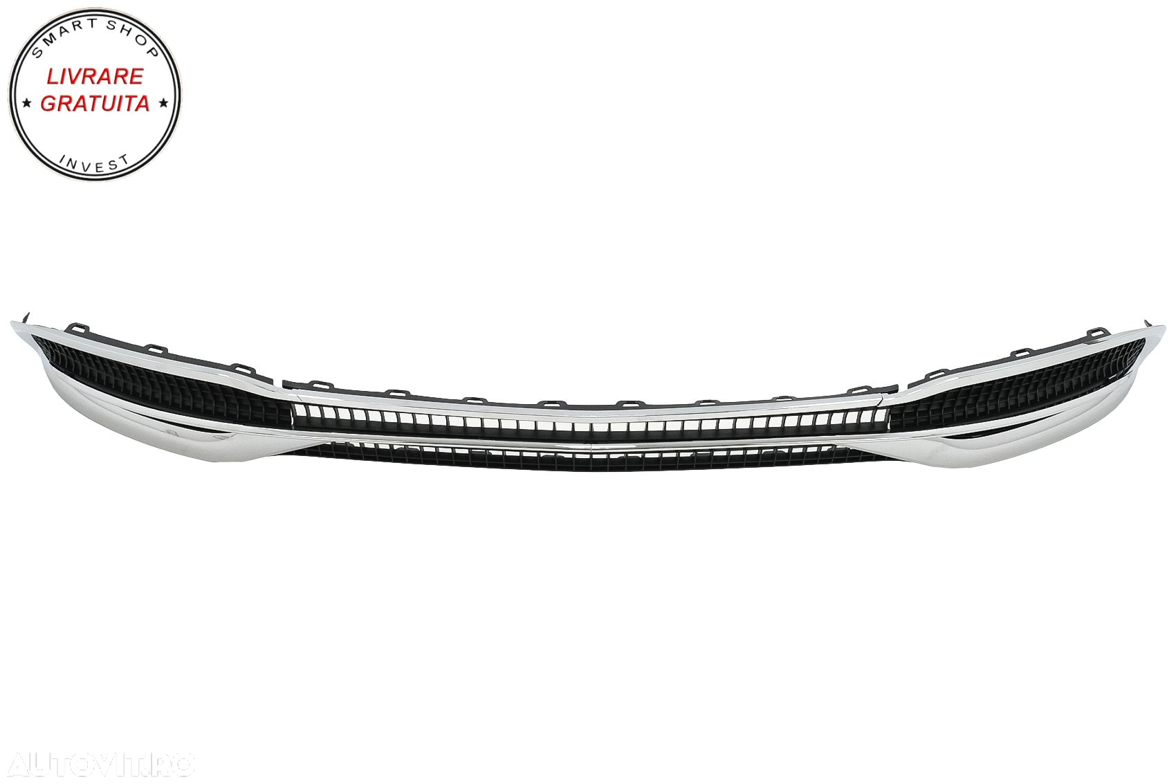 Accesorii Bara Fata Mercedes S-Class W222 Facelift Sedan (2017-2020) Chrome M-Desi- livrare gratuita - 2