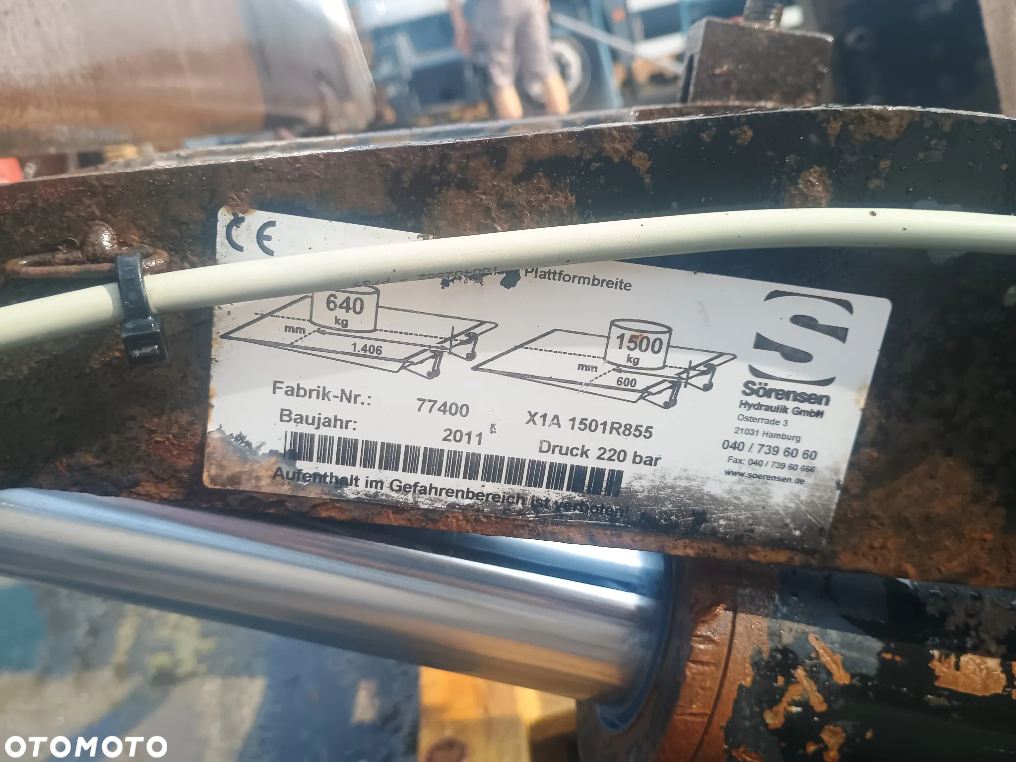 1500kg. Winda. Podest samozaładowczy. Podest ruchomy. - 5