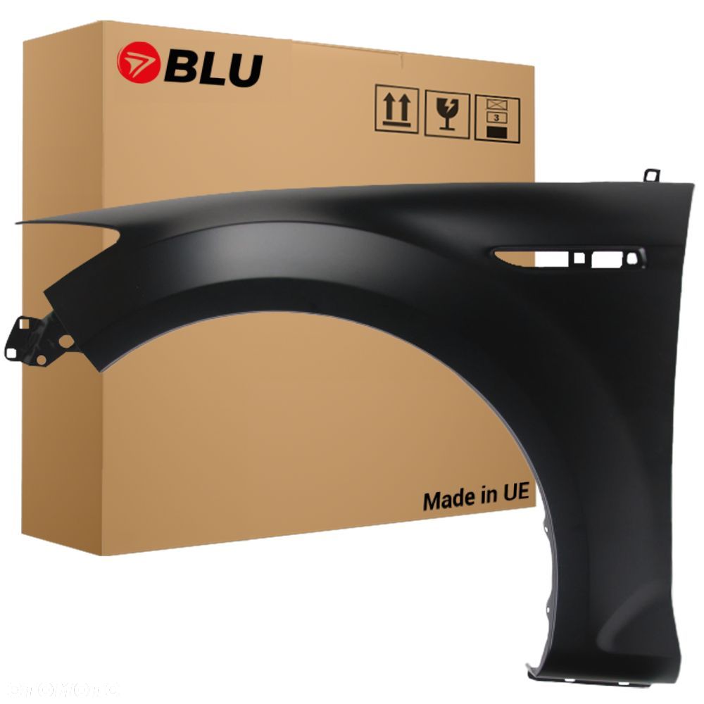 BLU Błotnik FORD MONDEO MK4 IV JAYC lewy czarny 2007-2010 przód Panther Black - 1