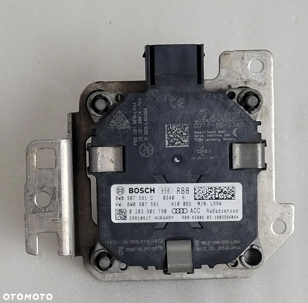 RADAR CZUJNIK BOSCH ACC PRAWY AUDI A4 B9 A5 8W0907561C 8W0907574 - 2