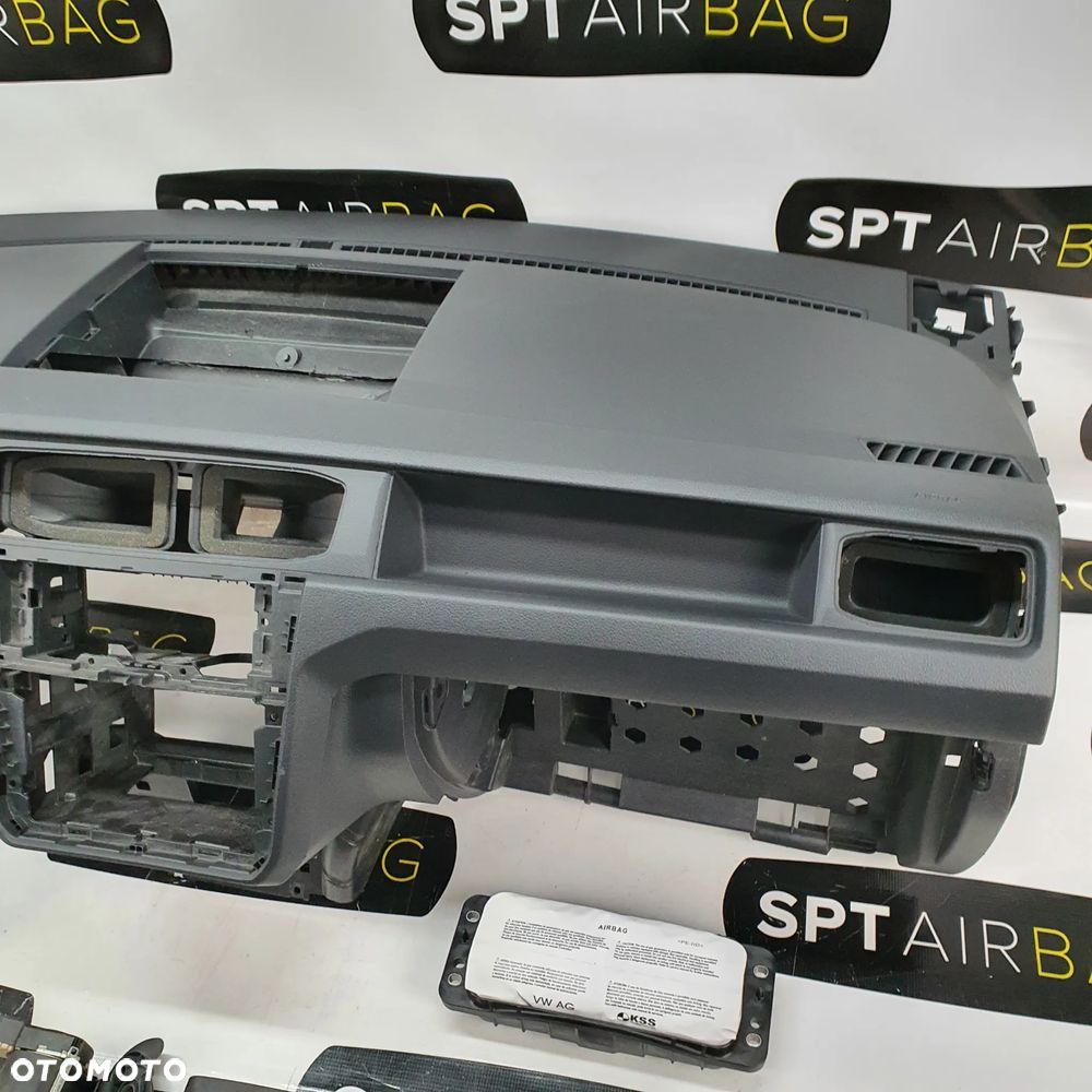VW CADDY 2K5 DESKA ROZDZIELCZA KONSOLA KOKPIT PULPIT PODUSZKI AIRBAG AIR BAG PASY KIT SET - 4