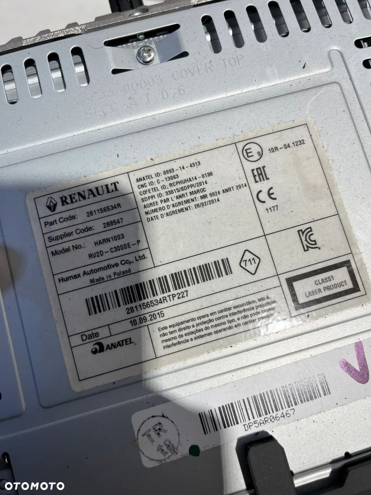 Dacia Sandero II Panel / Radioodtwarzacz CD/DVD/GPS 281156534r - 4