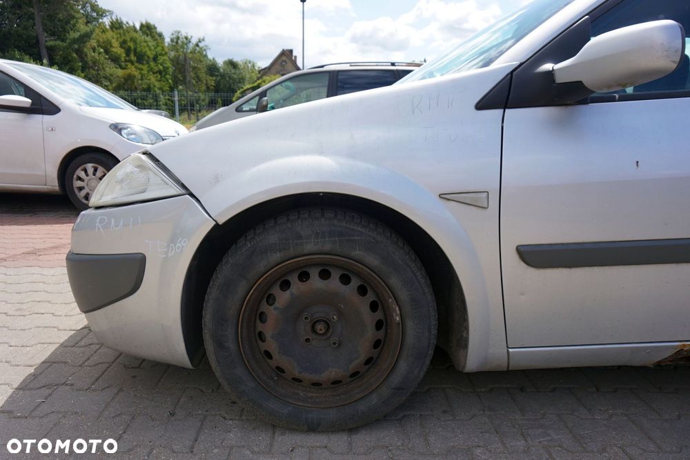 MASKA ZDERZAK BŁOTNIKI LAMPY MEGANE II PH2 LIFT TED69  RENAULT 2006-2008 SREBRNY PRZÓD KOMPLETNY - 8