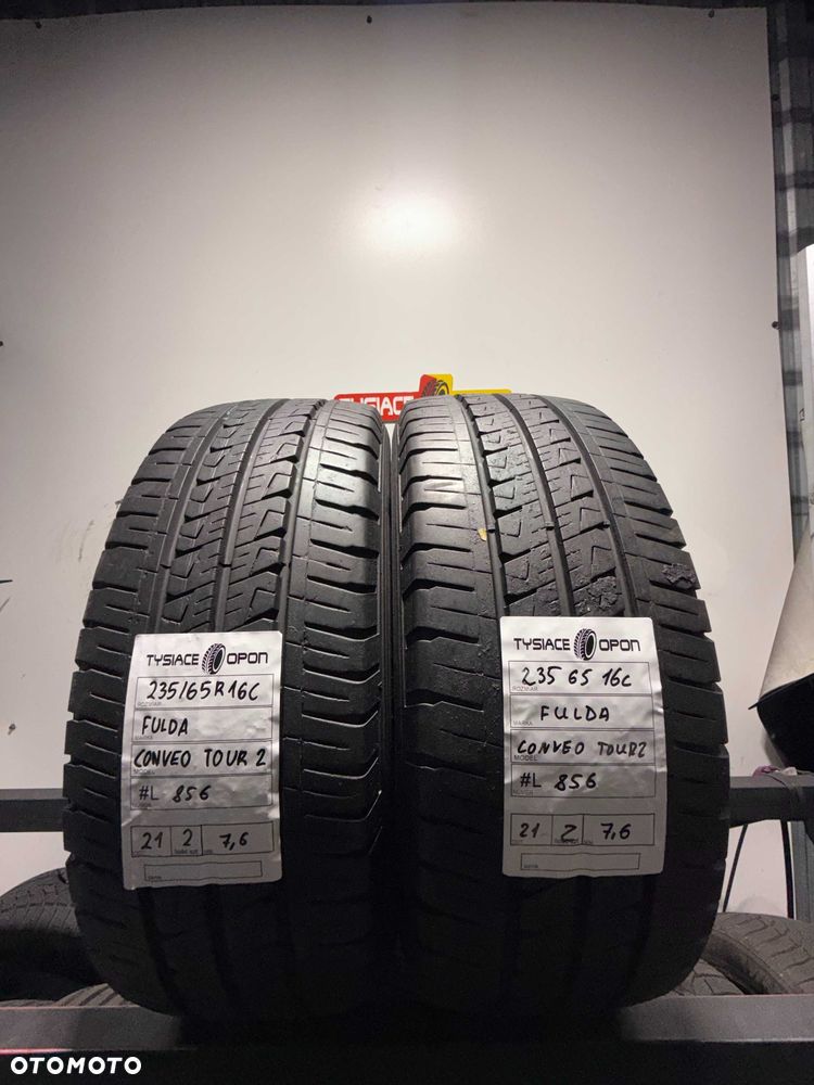 235/65/16c Fulda conveo tour 2 7,6mm dot 2021 #l856 - 1