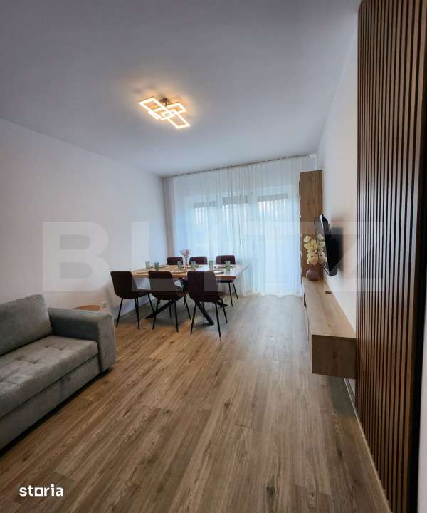 Apartament NOU, 2 camere, dressing, 55 mp, parcare, zona Terra — fotografia 3