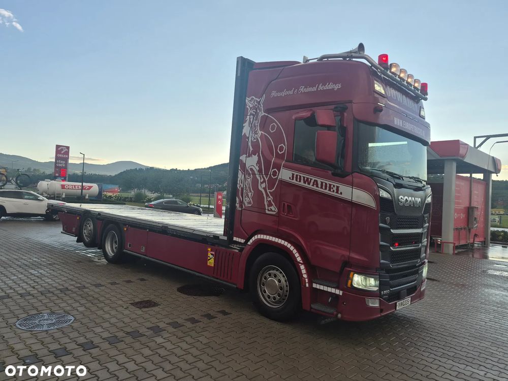 Scania S 500 specjalistyczny , Laweta Platforma hydrauliczna - 6