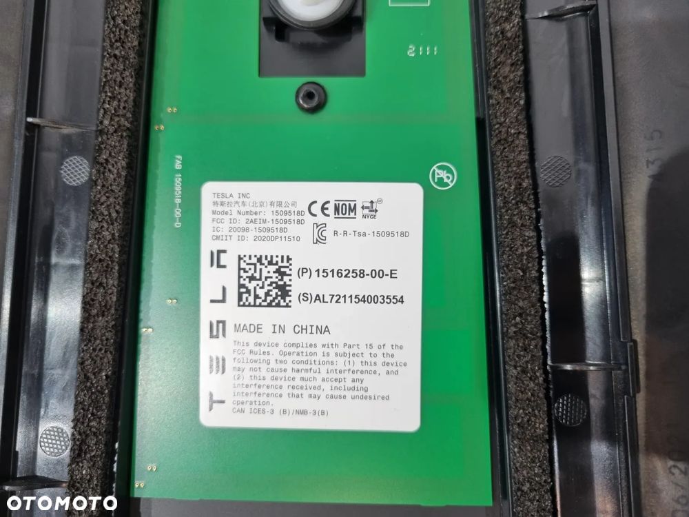 TESLA MODEL Y LISTWA SŁUPKA B KAMERA LEWA PRAWA 1516258-00-E 1516255-00-E - 5