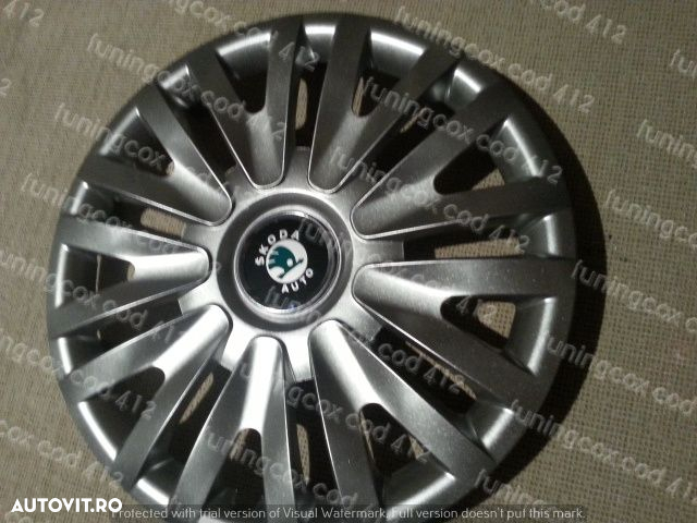 Capace roti SKODA r16  la set de 4 buc,Capace janata aliaj - 3