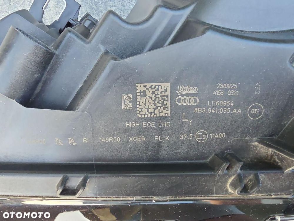 AUDI A5 S5 B10 8B3 Lampa lewa Kompletna Full Led Matrix HD 8B3941035AA 2025 - 11