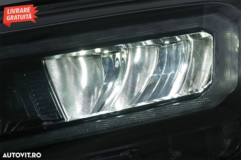 Faruri LED Light Bar Ford Ranger (2015-2020) LHD Negru cu Semnal Dinam - 6