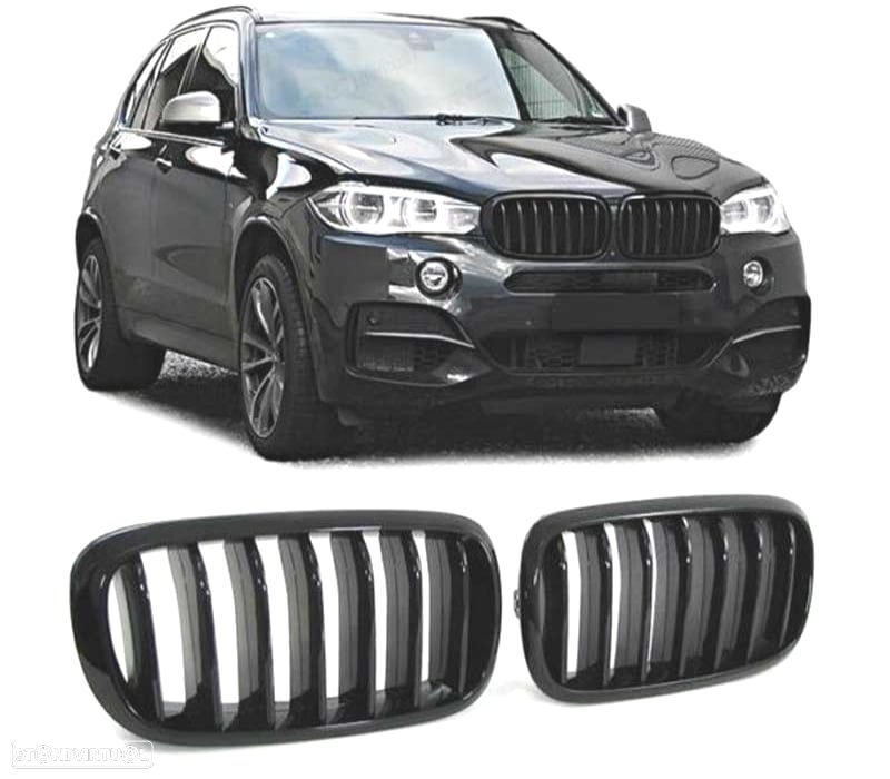 GRELHAS BMW X5 F15 X6 F16 13-18 PRETO BRILHANTE LOOK M PERFORMANCE - 1
